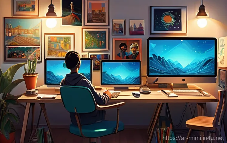 미미와 관련된 팬아트 트렌드 - **Prompt:** A highly detailed, realistic digital painting of a female digital artist in her mid-20s,...